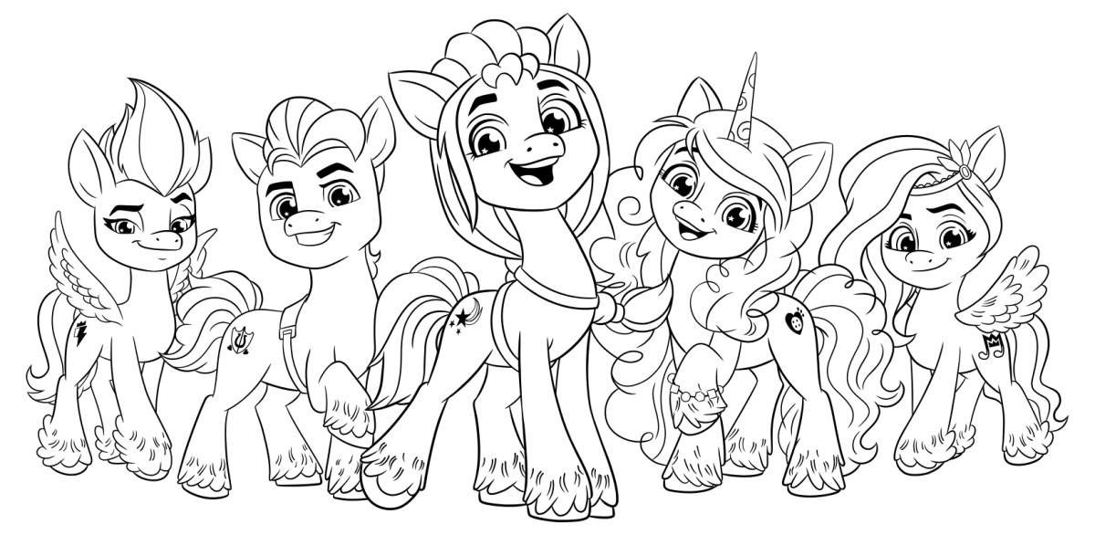 Раскраска my little Pony Санни