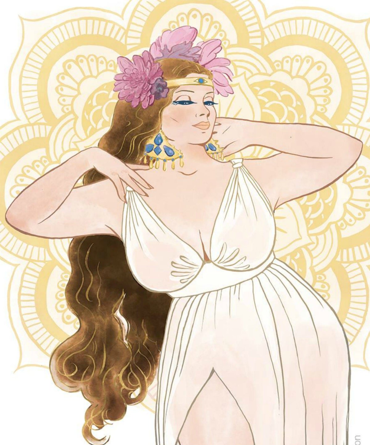 Арты пышных девушек