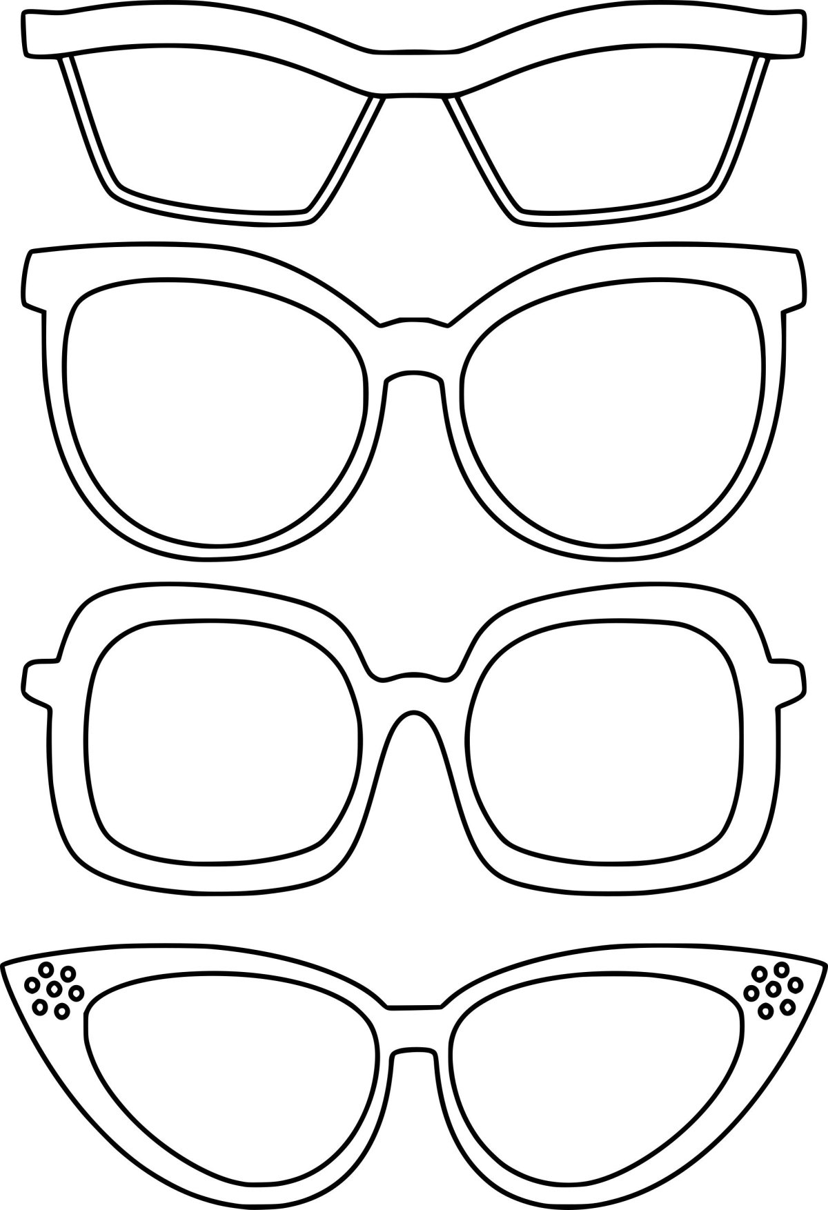 Очки раскраска
