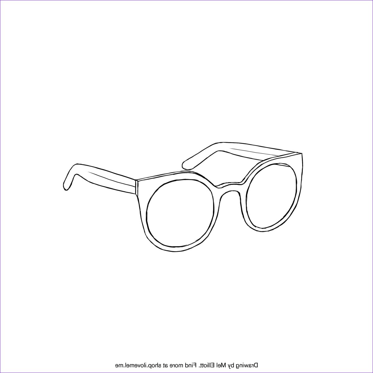 Очки раскраска
