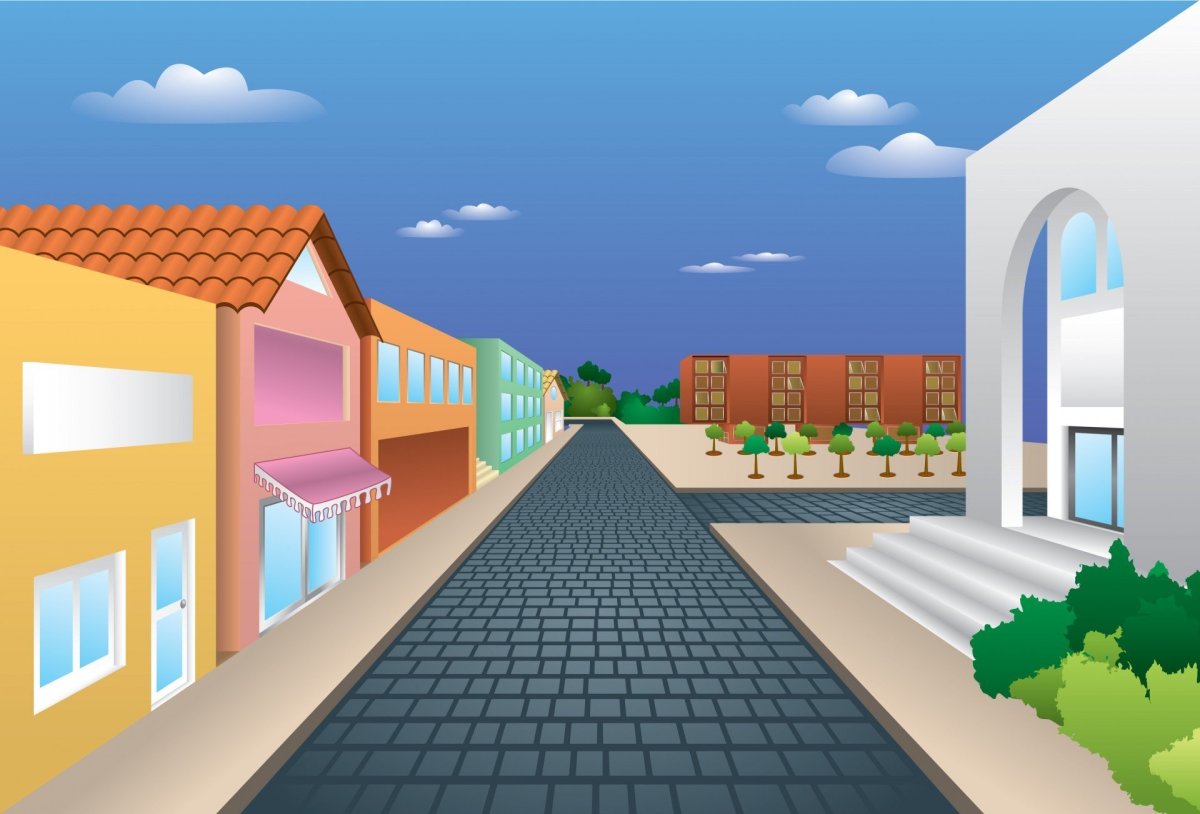 Мультяшная улица