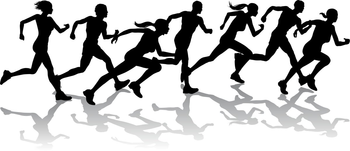 Спортивные соревнования силуэты