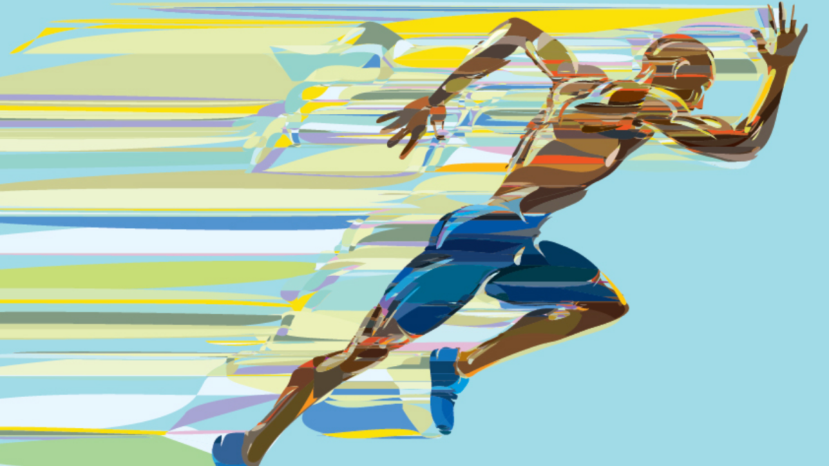 Изображение бегущего спортсмена