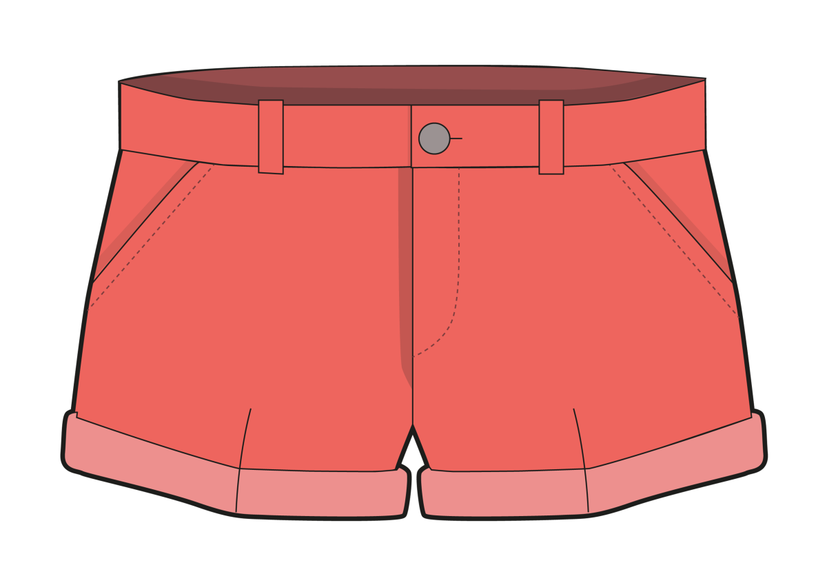 Нарисовать шорты