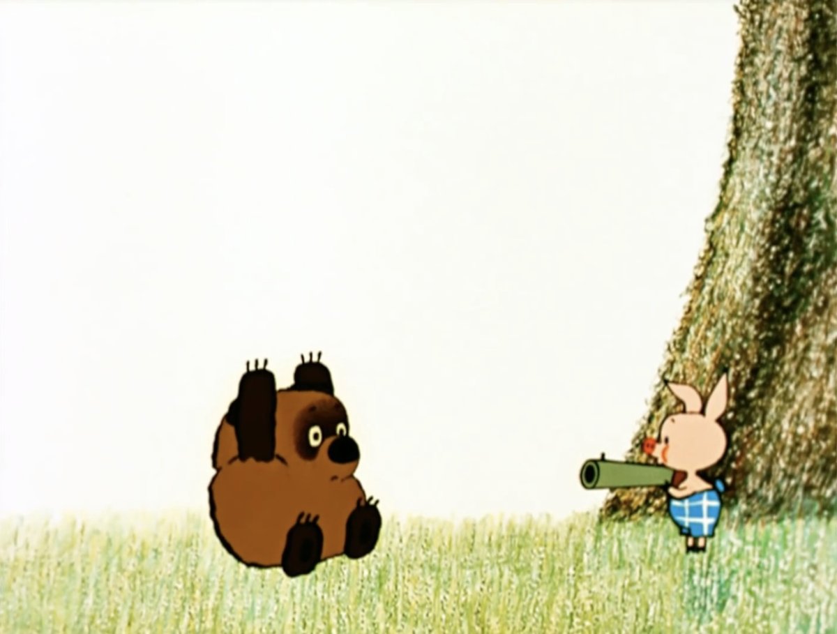 Винни пух падает с дерева