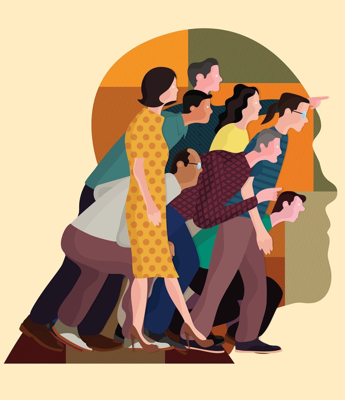 Человек и общество иллюстрация