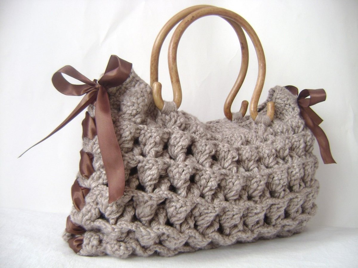 Сумка бобо трикотажной пряжи