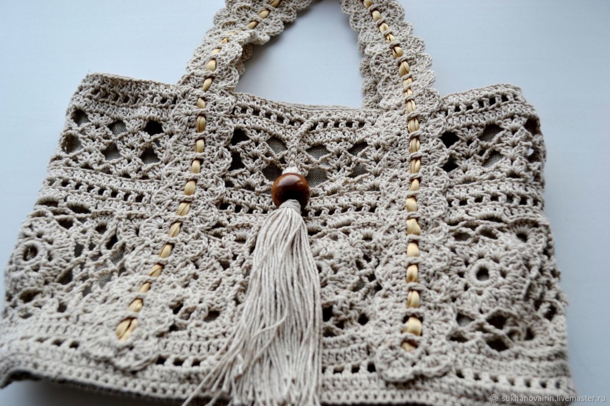 Сумка из трикотажной пряжи