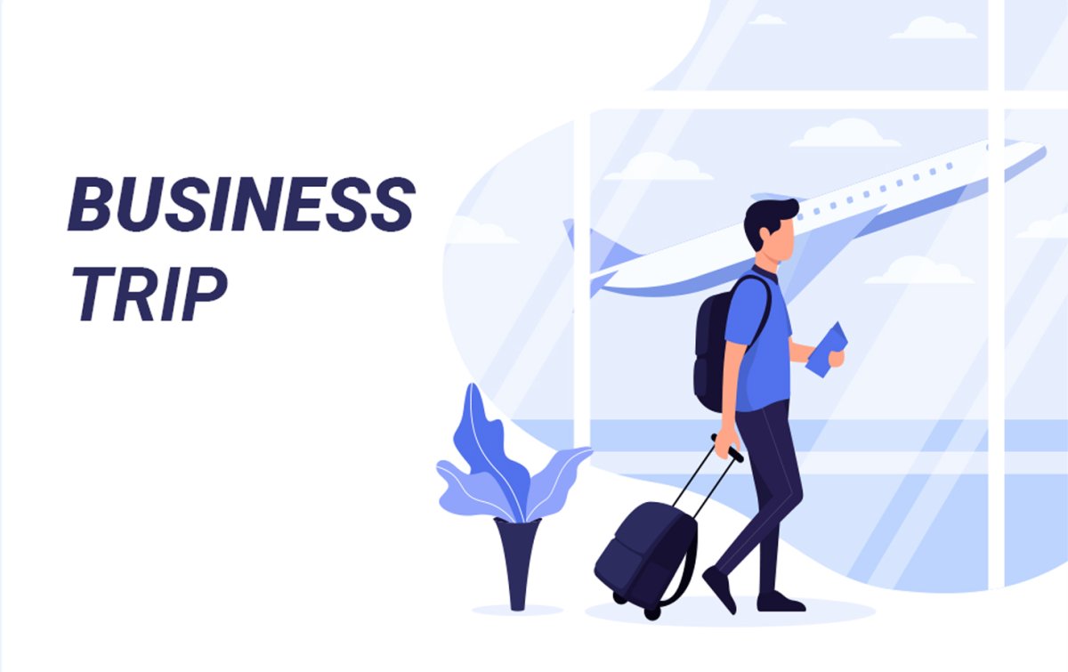 Командировка иллюстрация