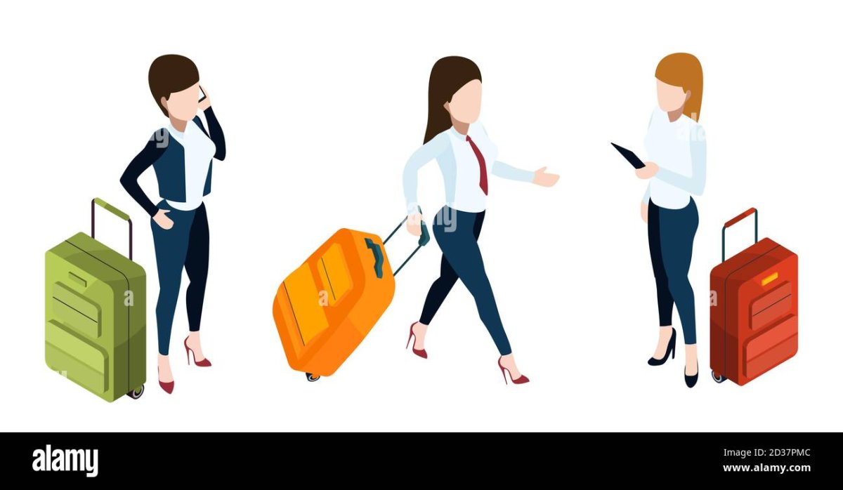 Деловой человек с чемоданом