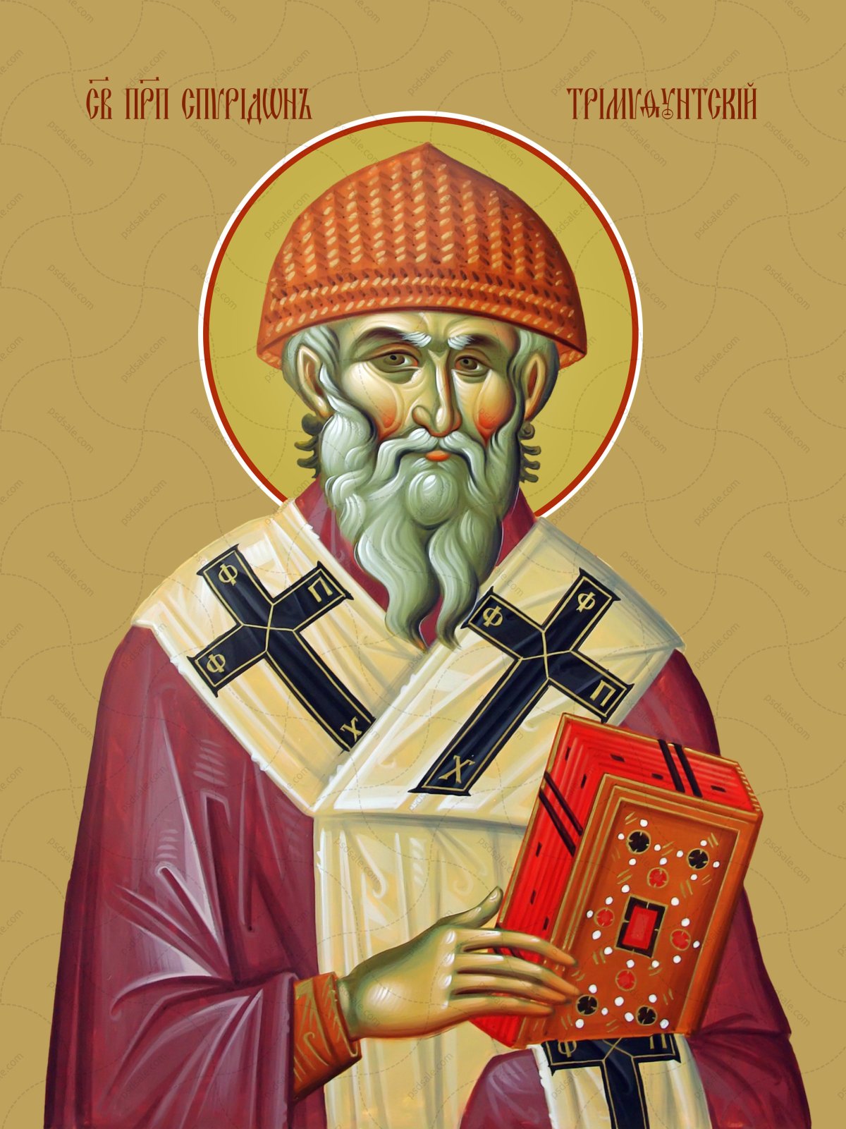Икона свт.Спиридон Тримифунтский Корфу