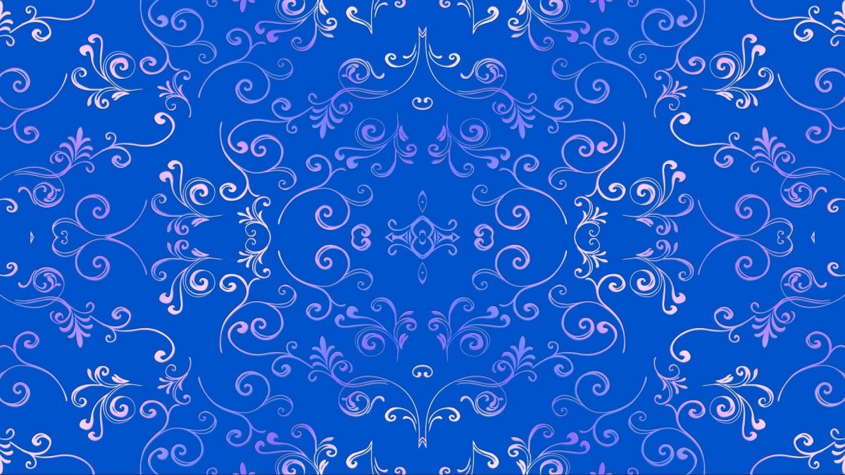 Синий фон с узорами