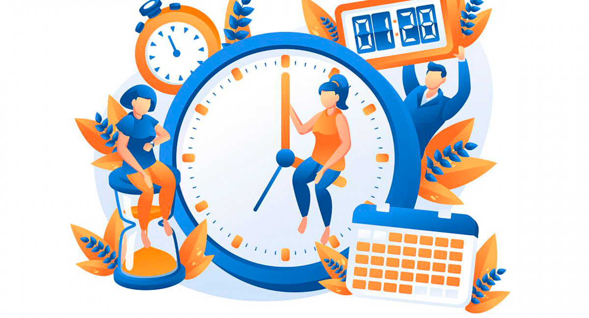 Фон с часами