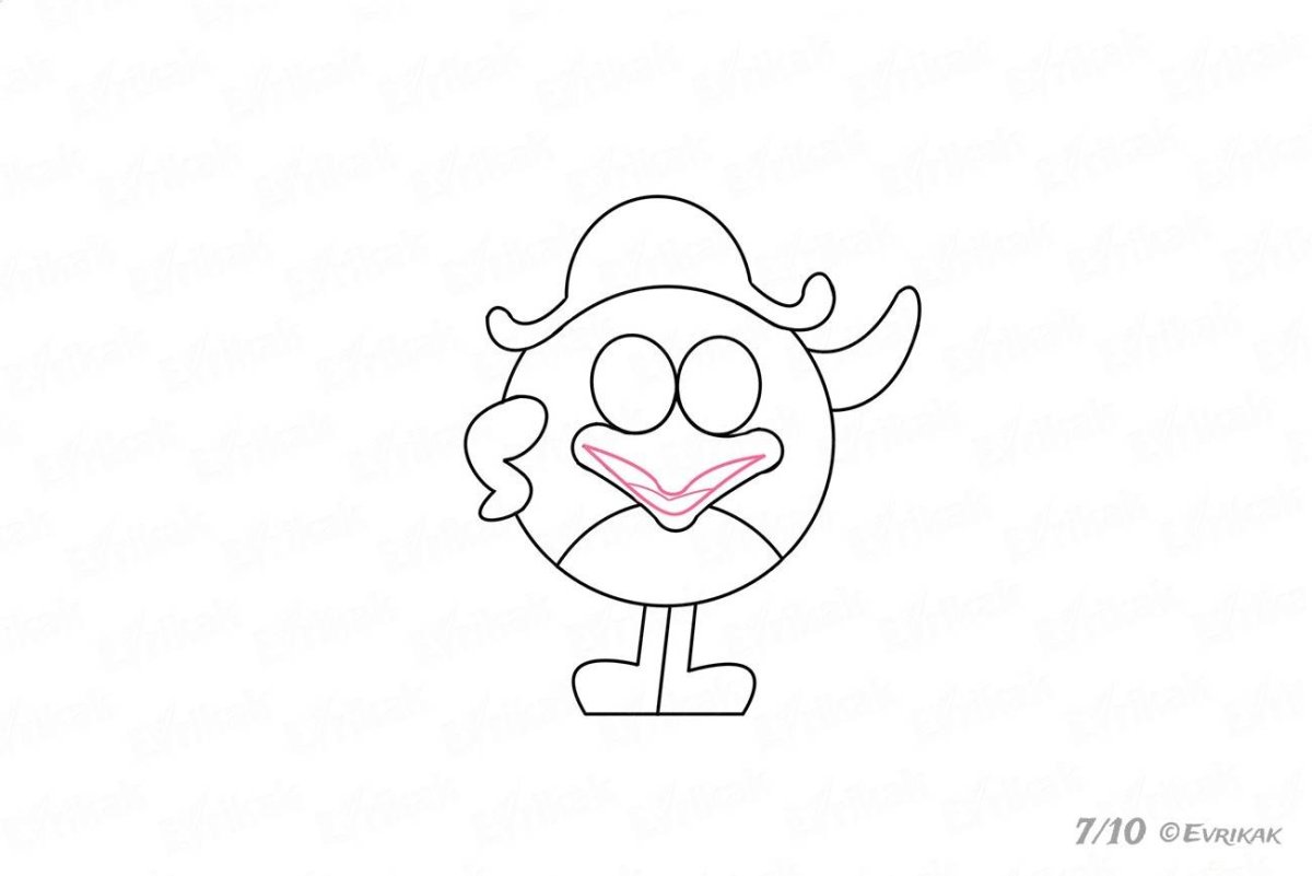 Смешарики нарисовать карандашом