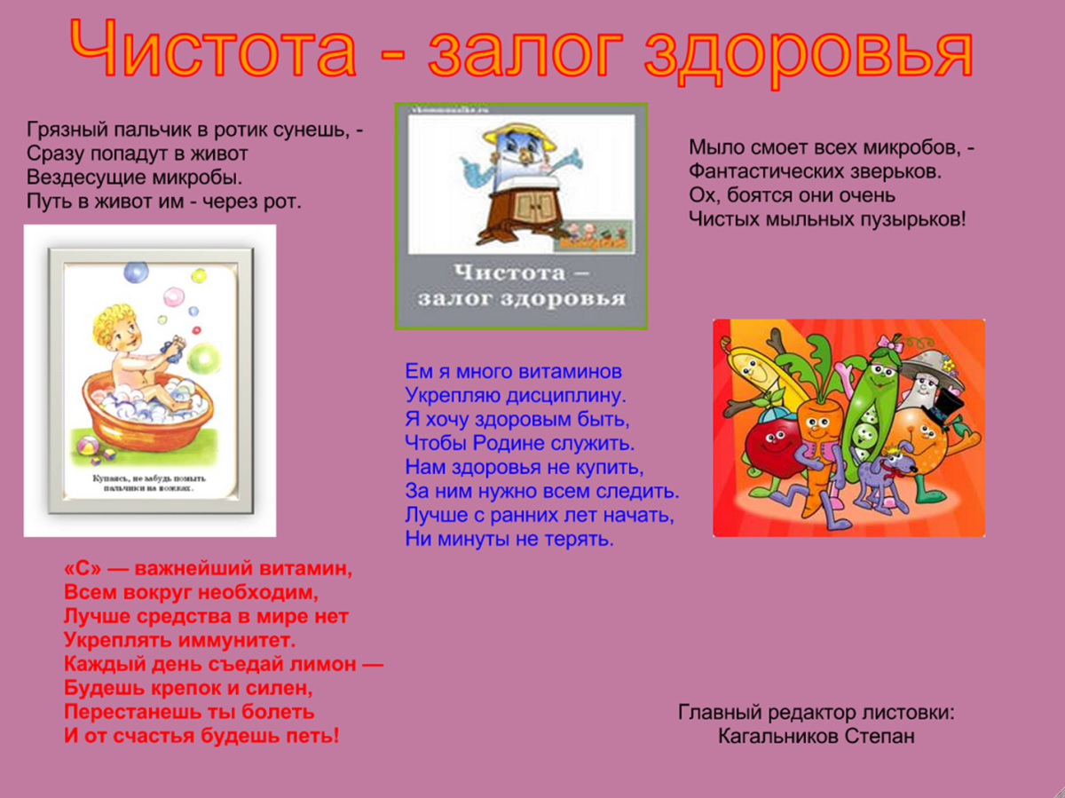 Детские книги про чистоту