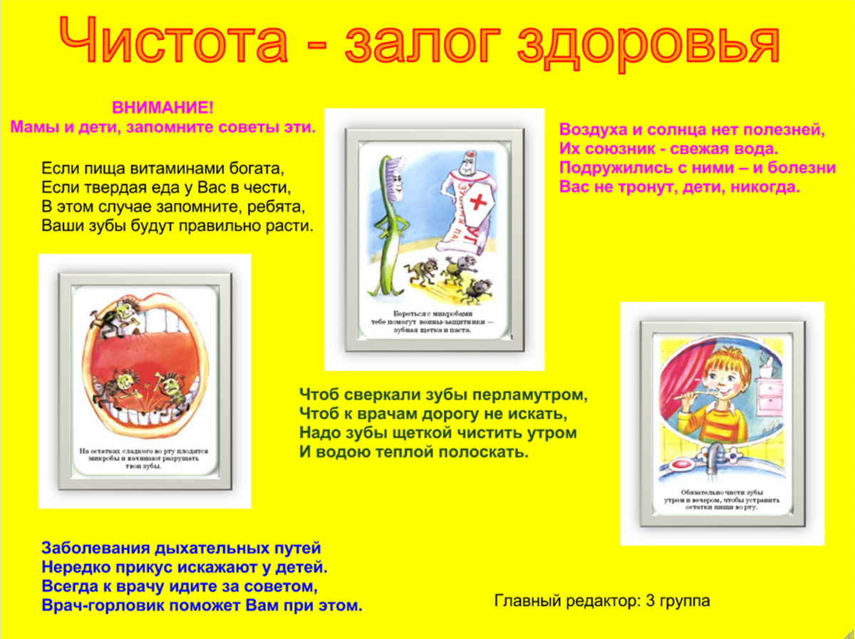 Рисунок на тему чистота залог здоровья