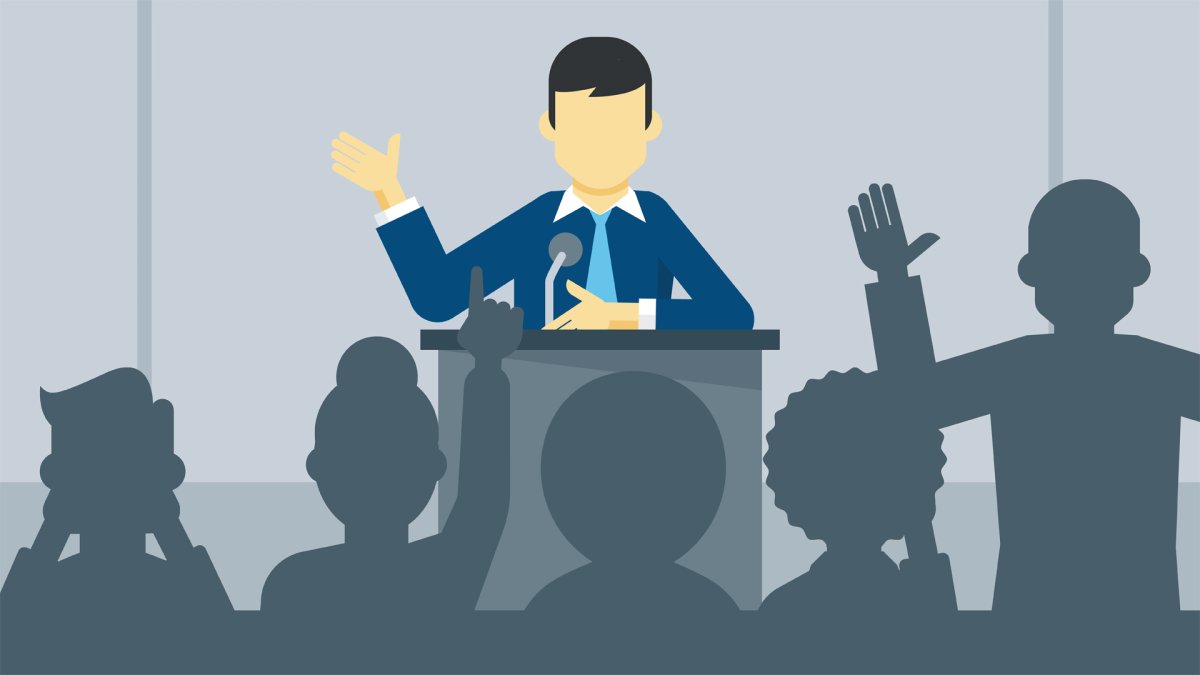 Оратор иллюстрация