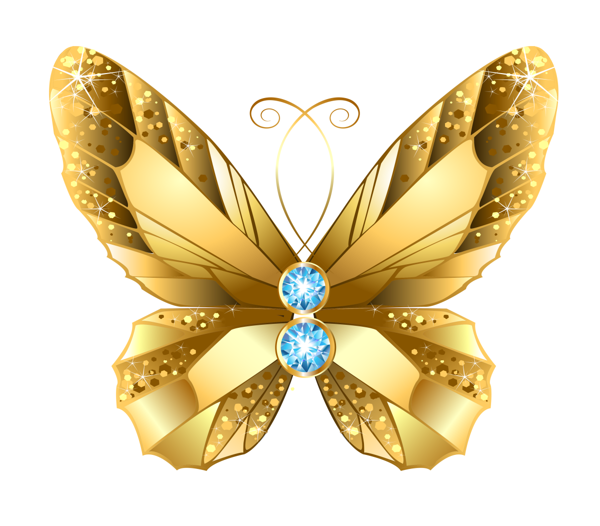 Золотистая бабочка
