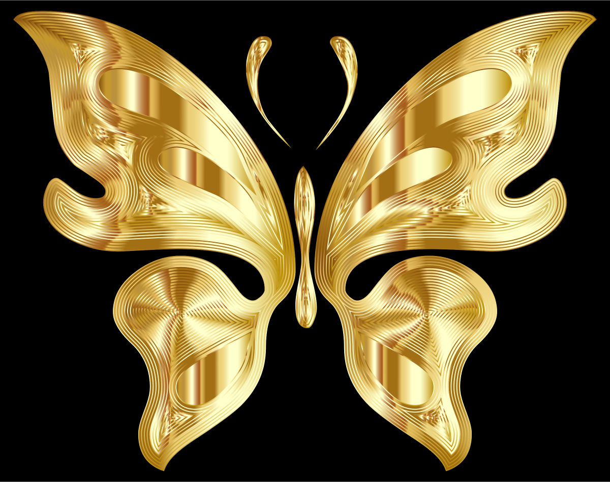 Черно золотые цветы