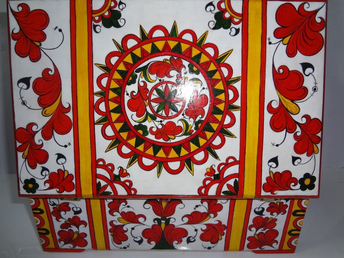 Пермогорская роспись вектор