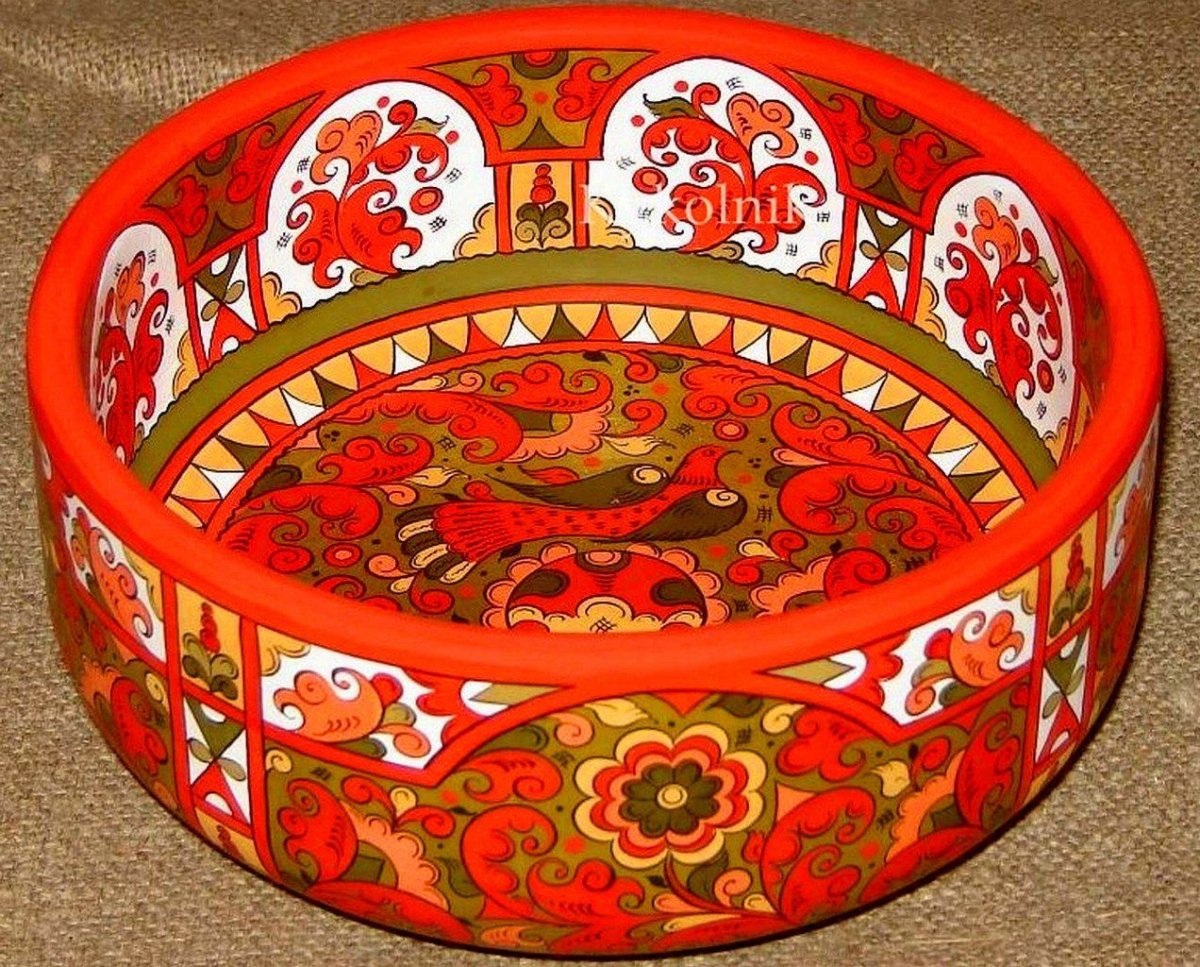 Тумановская роспись орнамент