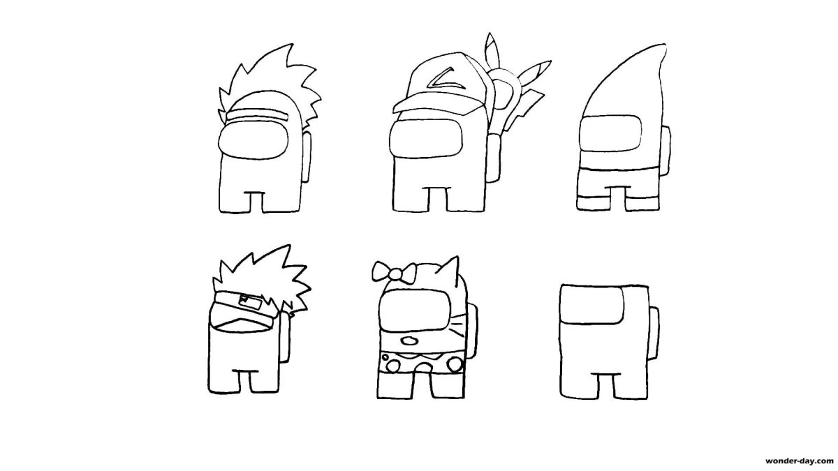 АМОГУС картинки для срисовки