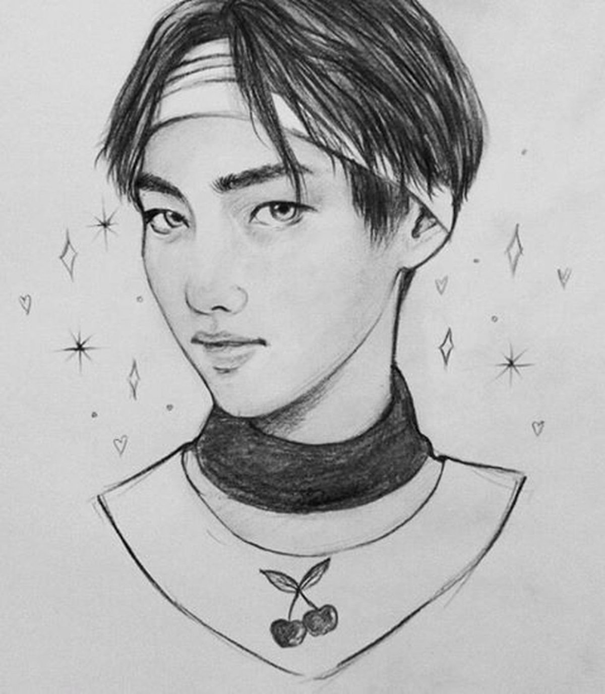 Корейцы карандашом для срисовки