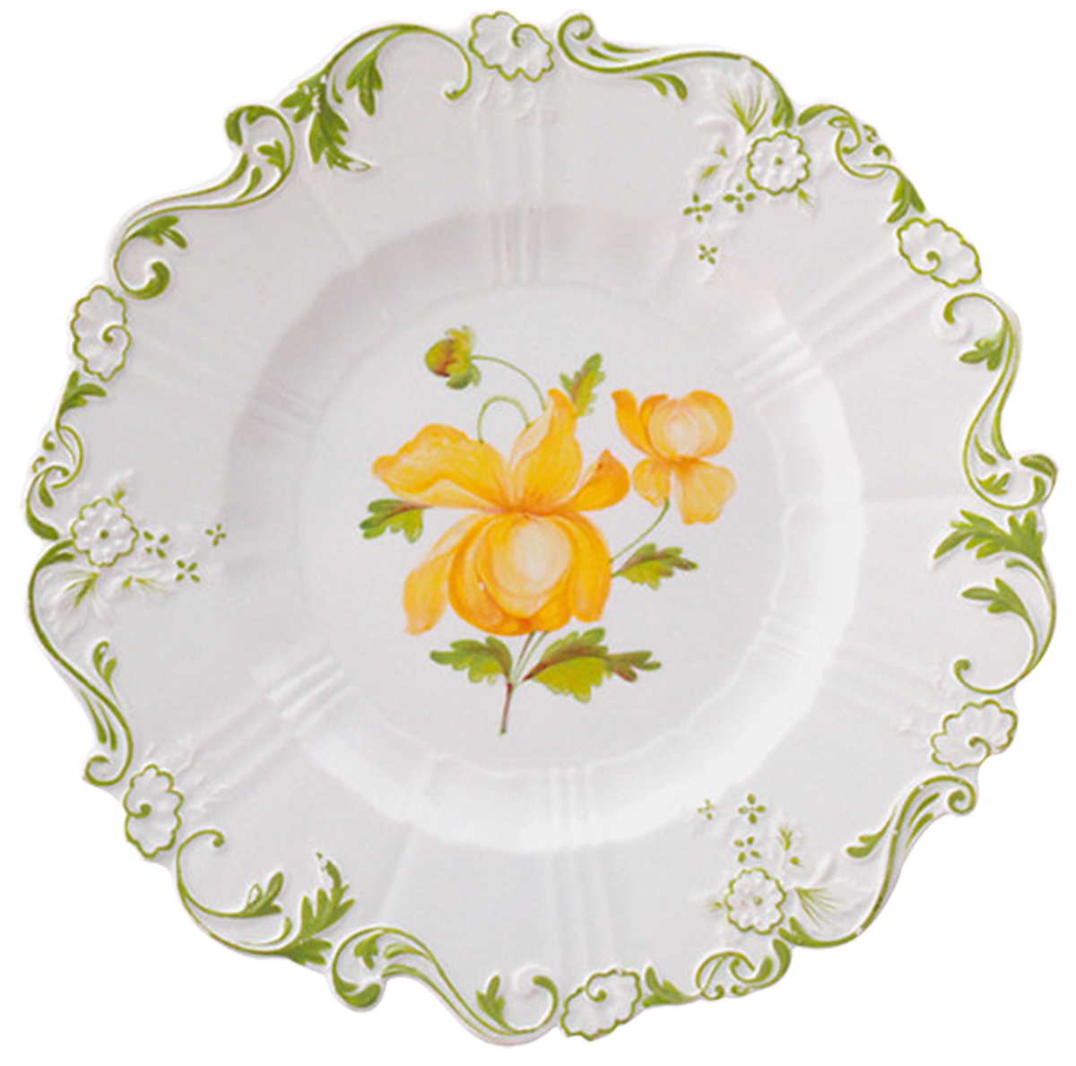 Тарелка на прозрачном фоне