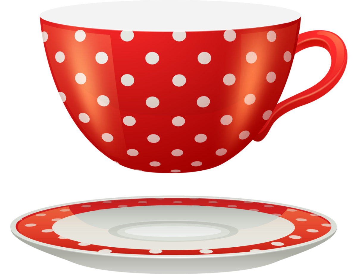 Посуда на белом фоне для детей