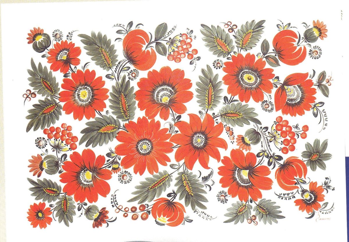 Петриковская роспись кисти