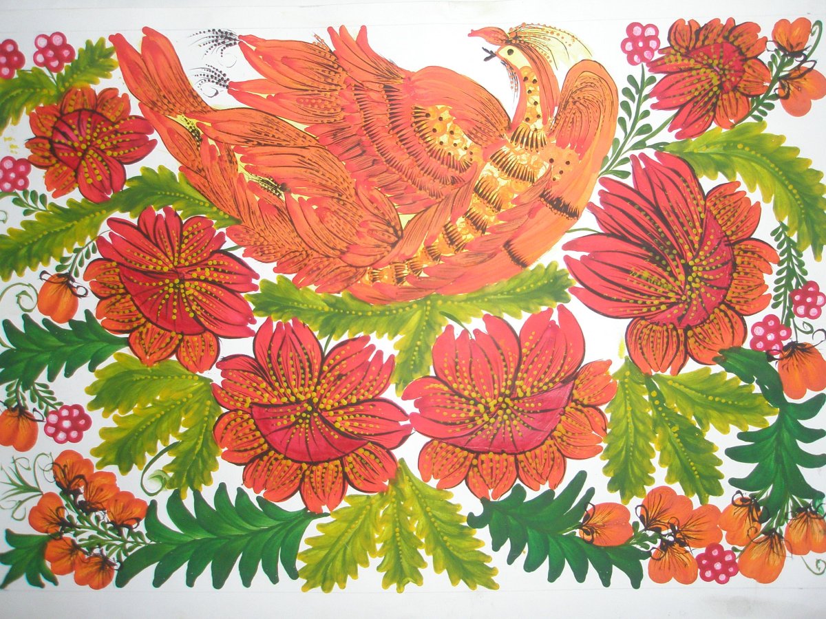 Петриковская роспись Статива