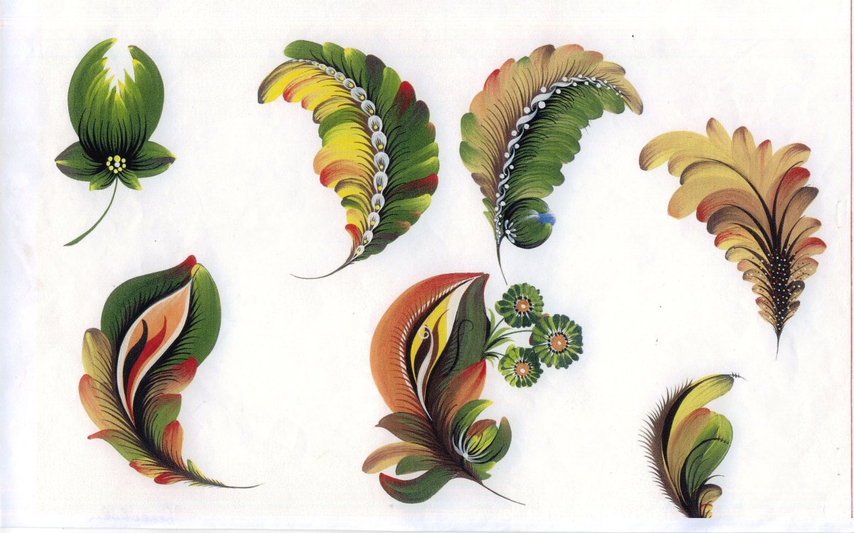 Петриковская роспись элементы росписи