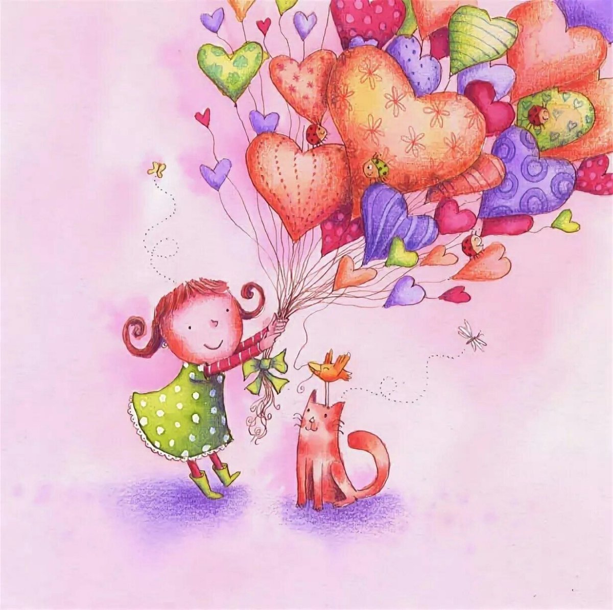 Милые открытки с днем рождения