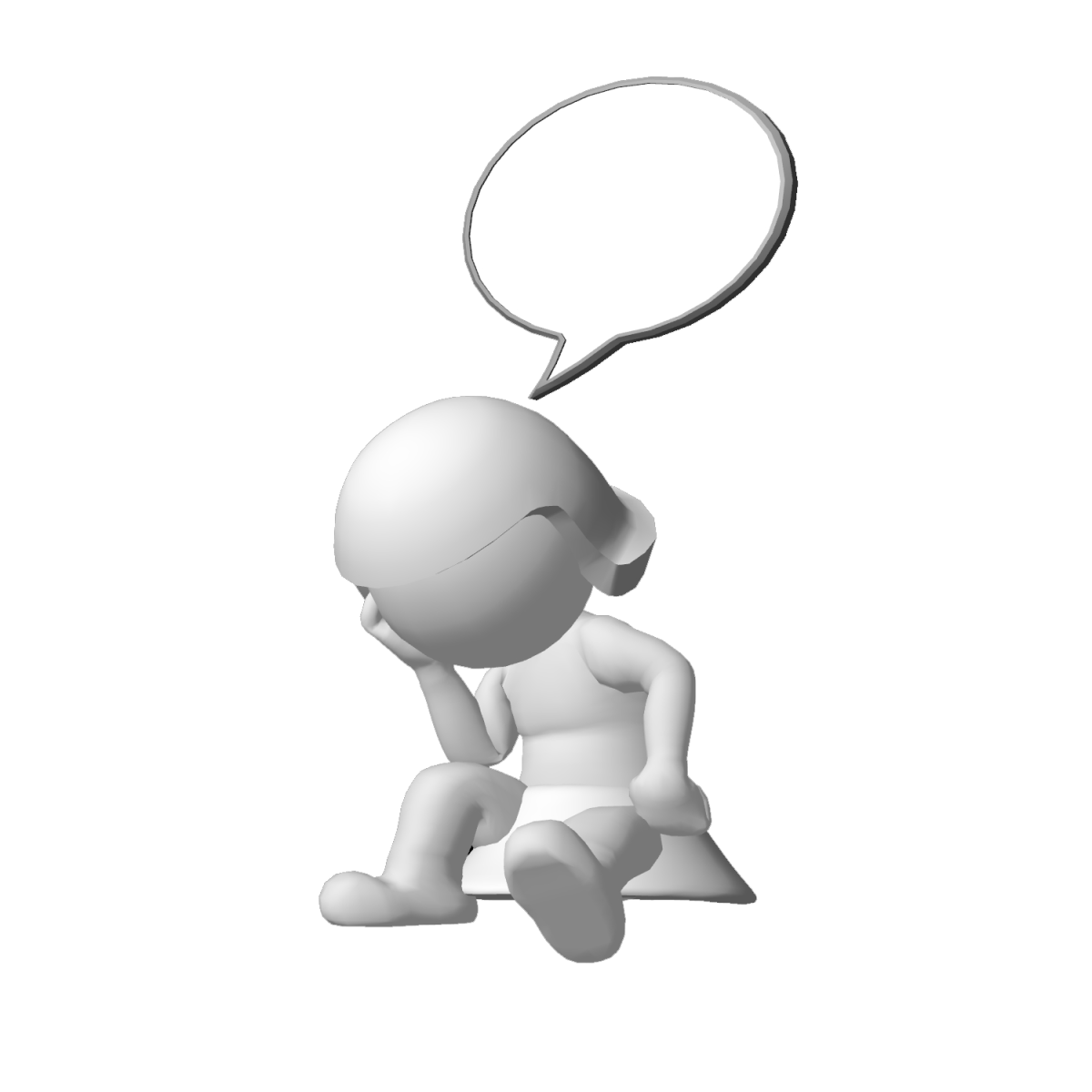 Человечек думает