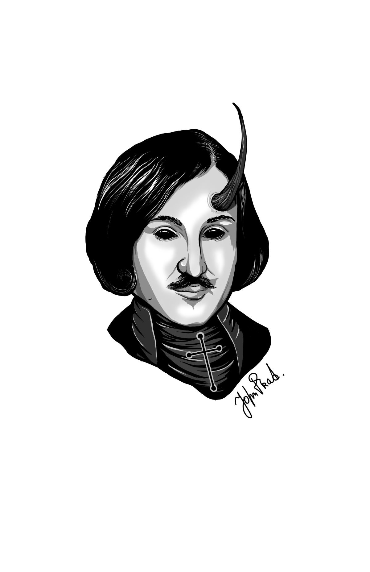 Николай Васильевич Гоголь фан арт