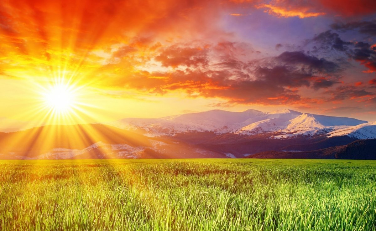 Красивый рассвет