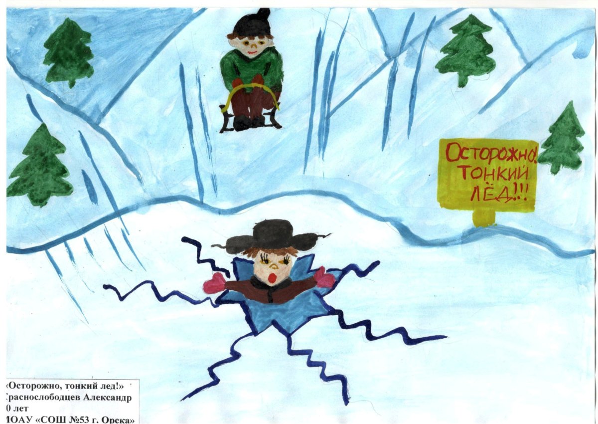 Зимние забавы рисунок