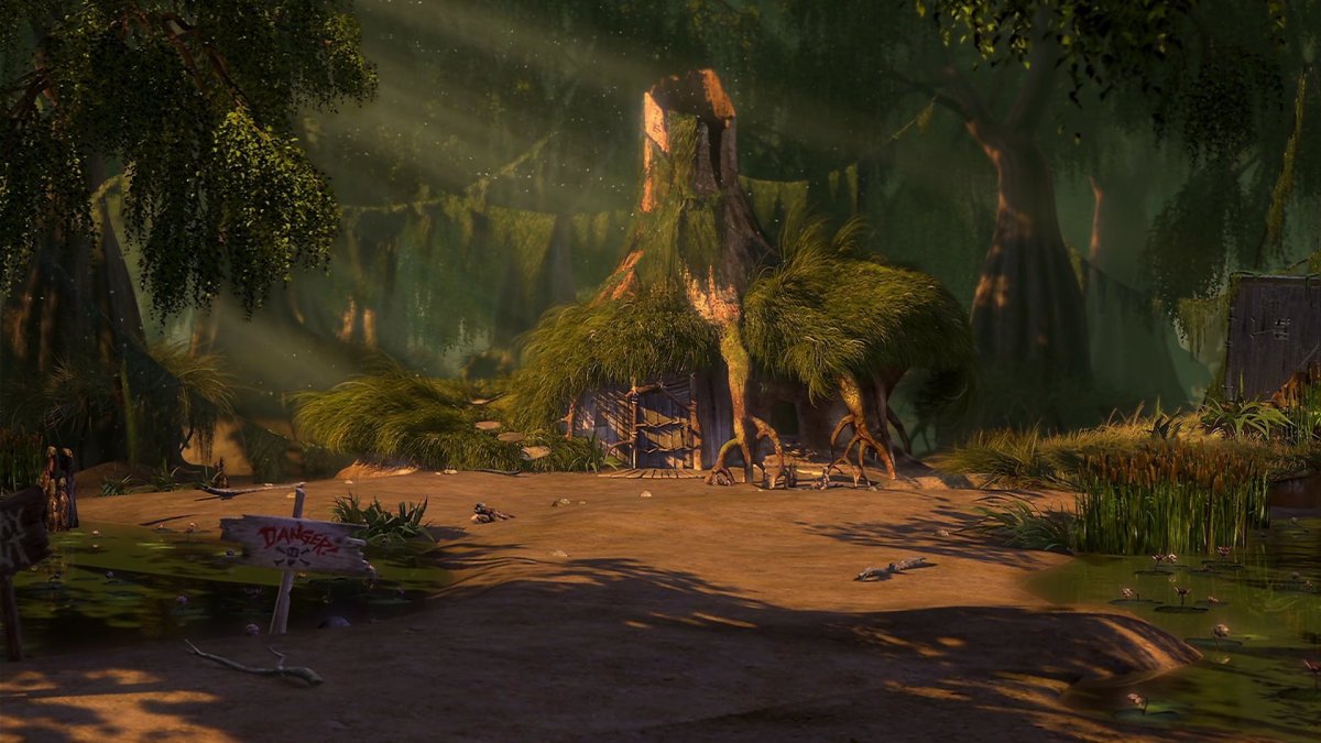 Дом Шрека на болоте 4к