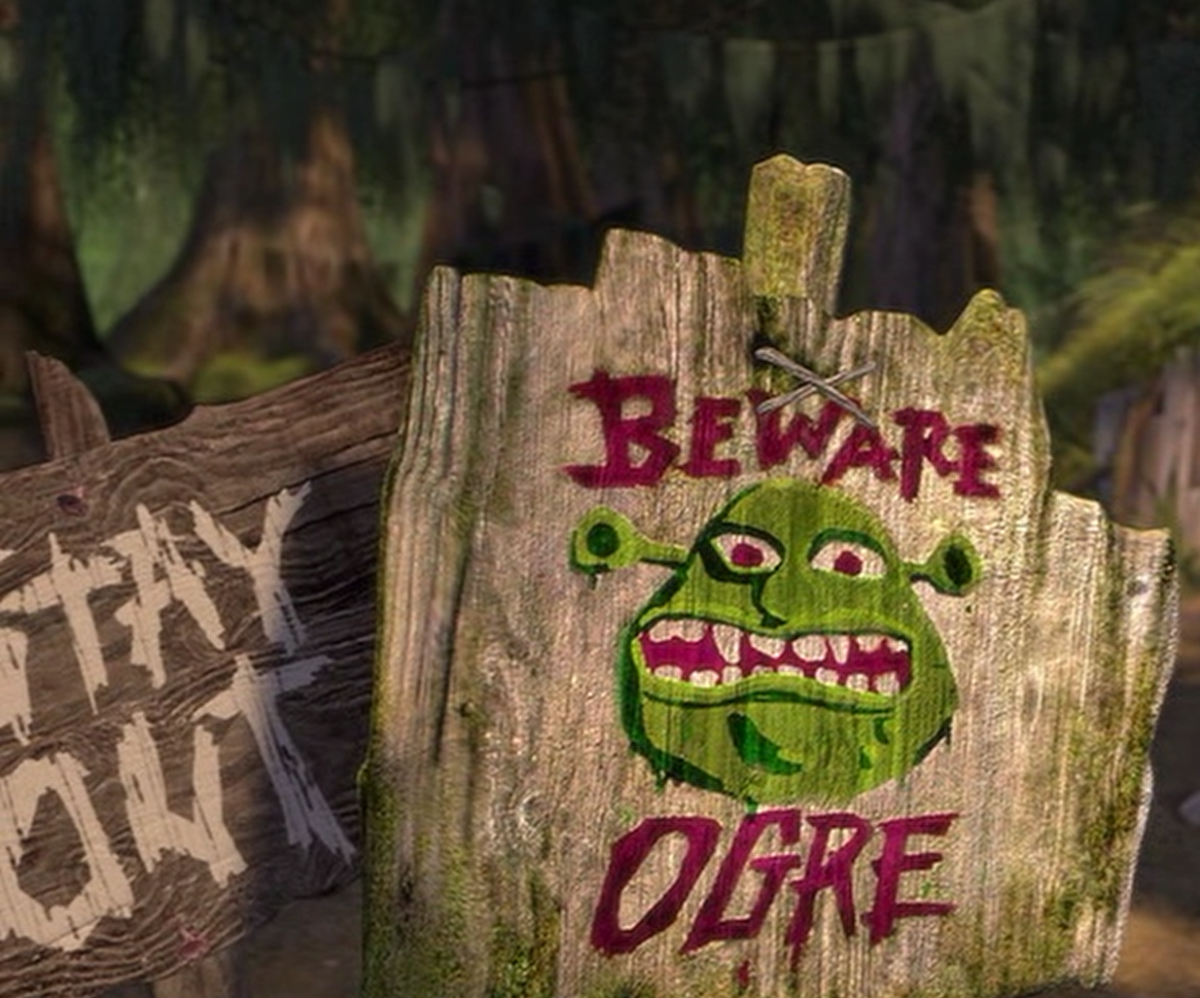 Болото Шрека табличка