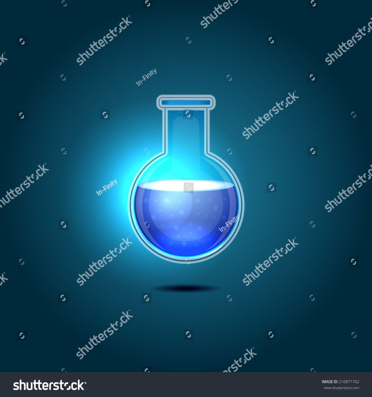 Химические колбы на белом фоне