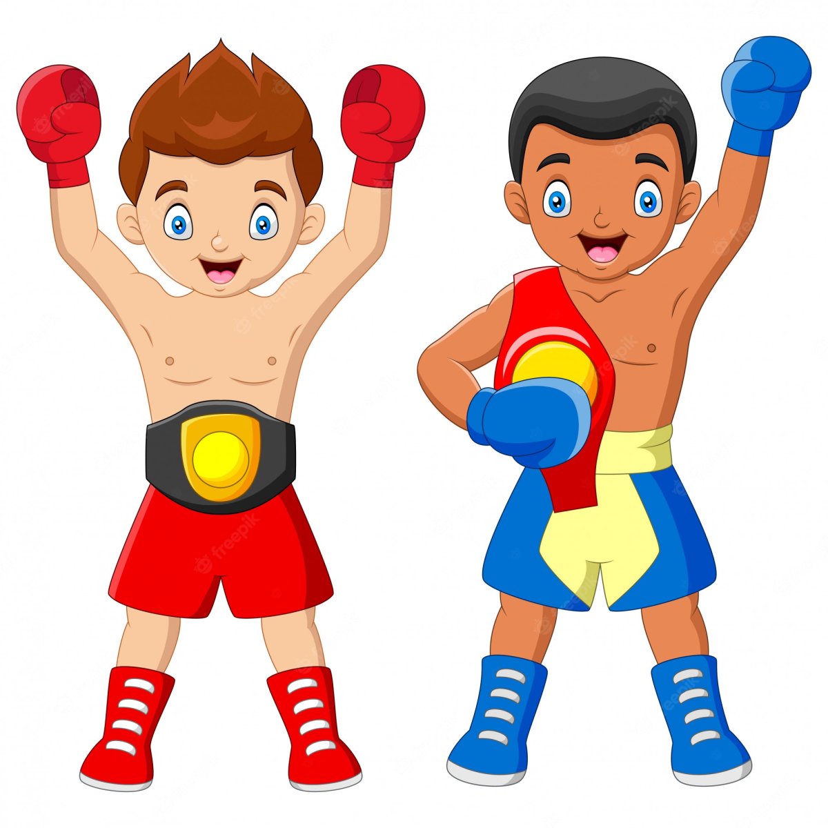 Мальчик боксер вектор