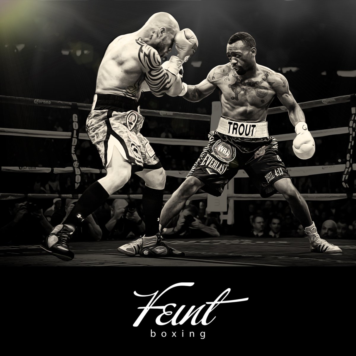 Обои в стиле бокса