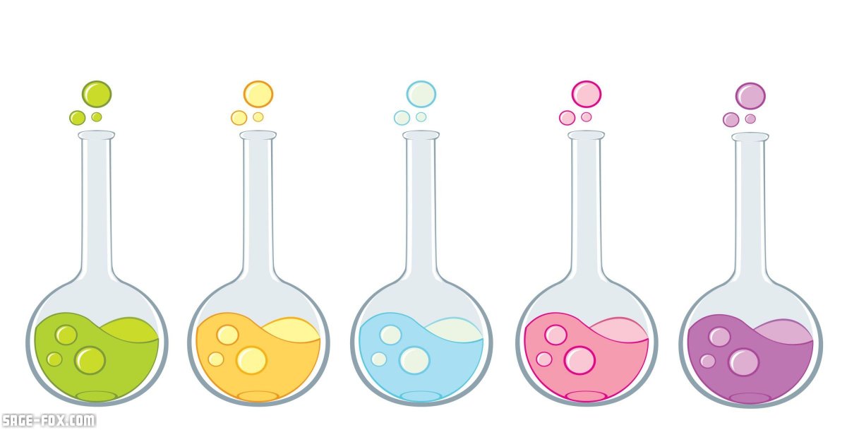 Пробирки колбочки химия