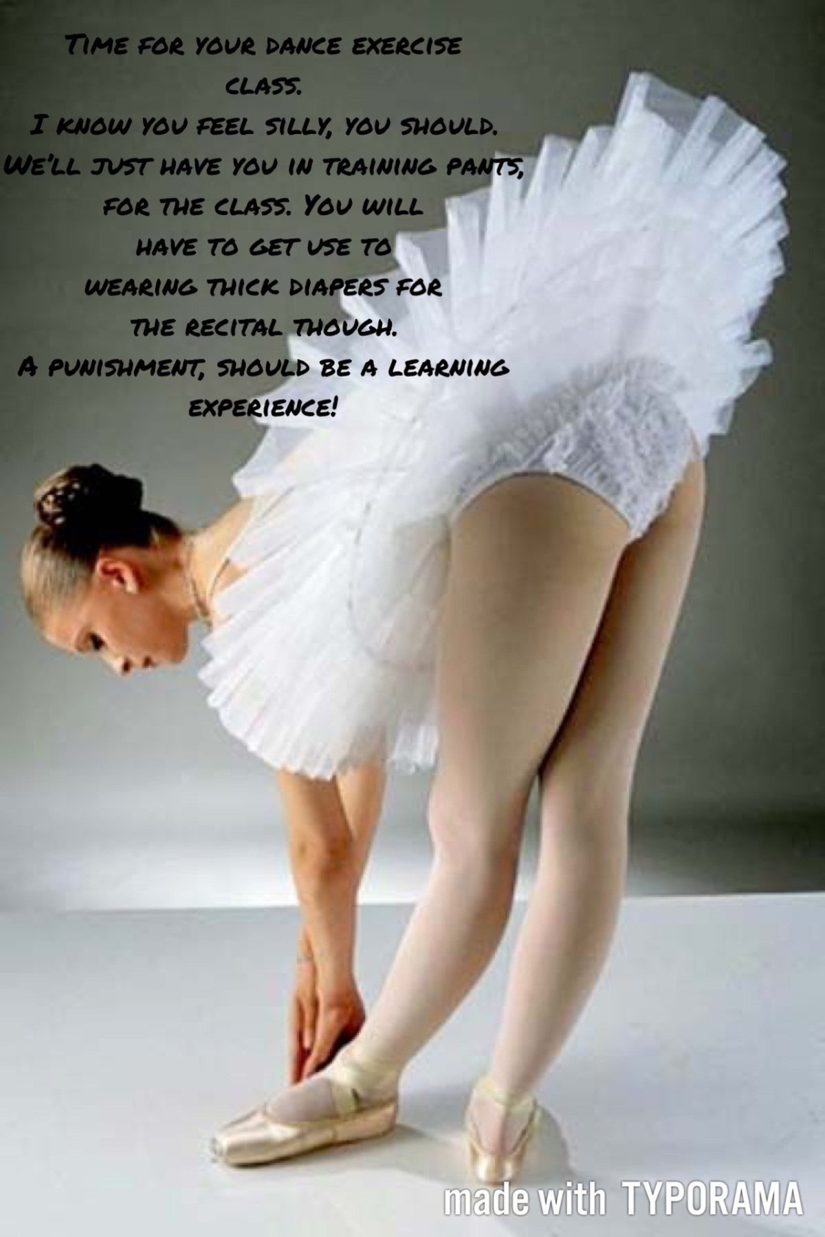 У балерины под пачкой