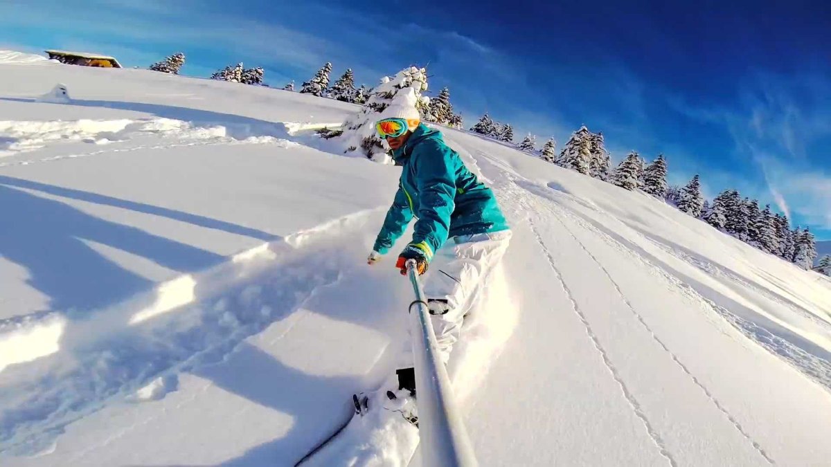 Сноуборд на склоне