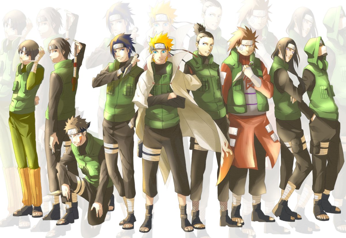 Наруто персонажи арт