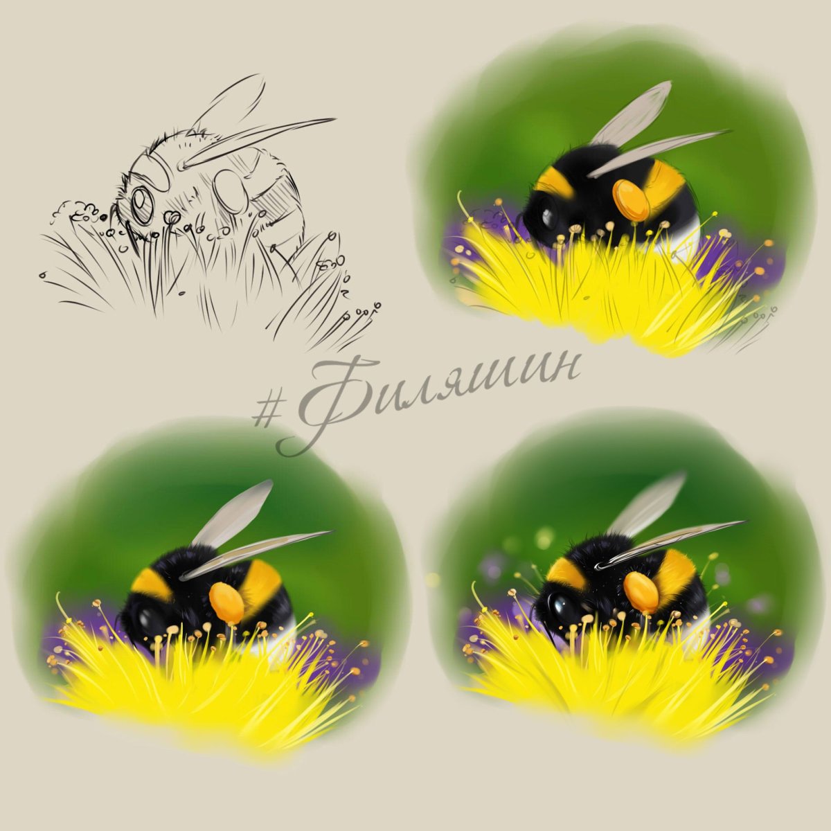 Пчела в круге