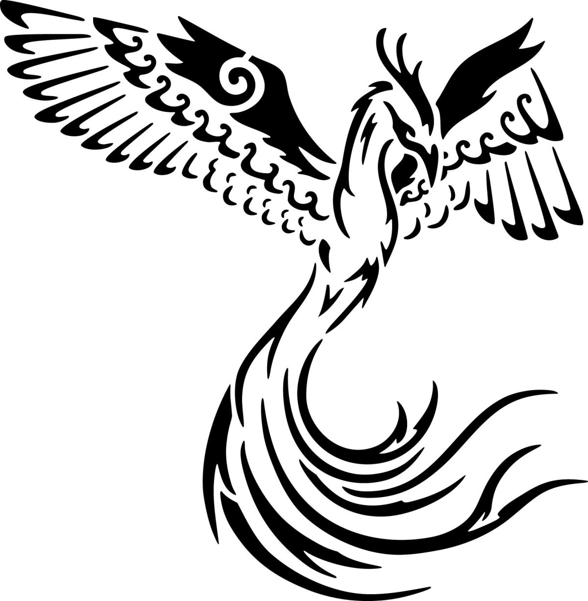 Выжигание - птица Феникс