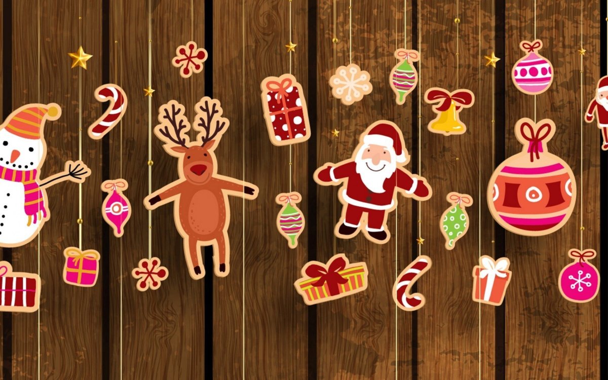 Необычный новогодний фон