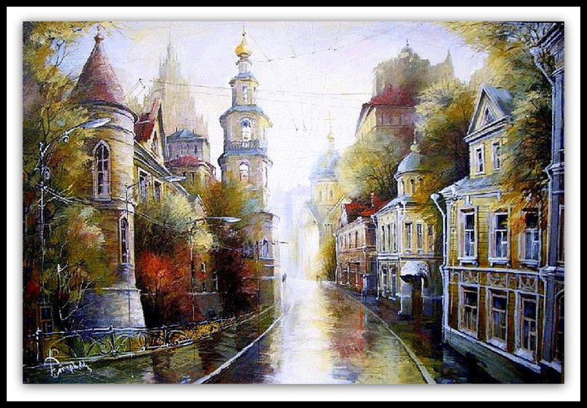 Александр Стародубов картины Старая Москва